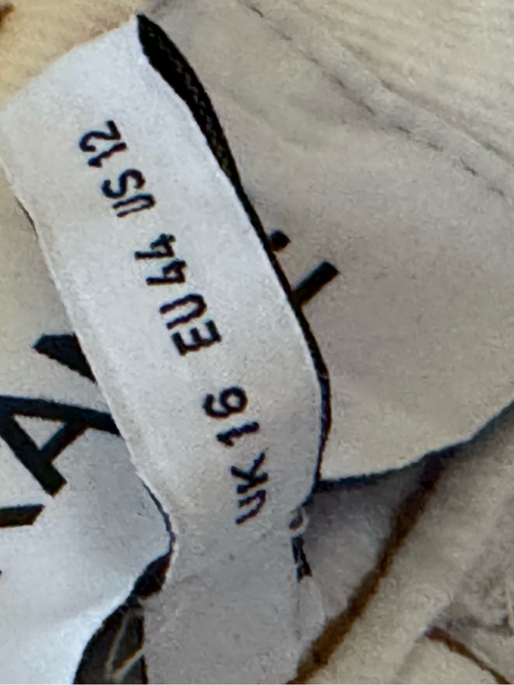ASOS ARRANGE Sydney Off White/White Denim/Cotton Barrel Leg Jeans US 12 - Picture 13 of 15